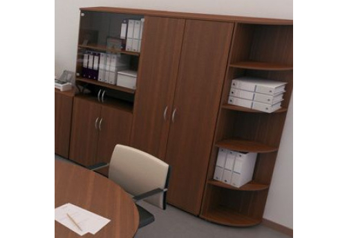 Группа шкафов Прайм, цвет орех