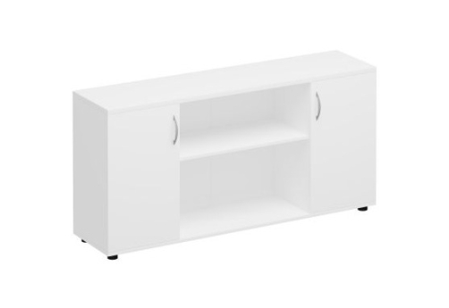 Шкаф комбинированный низкий Прайм, цвет белый