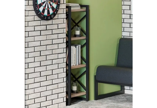 Стеллаж Европа, цвет дуб аризона + черный