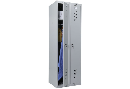 Шкаф для раздевалок усиленный МФ1083, цвет серый полуматовый