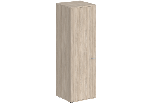 Гардероб с задней стенкой ЛДСП левый Индиго Вуд, цвет дуб светлый