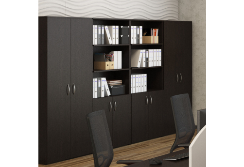 Шкаф для документов МЛ Стиль Венге, цвет венге