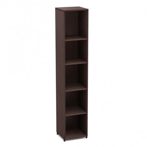 Стеллаж высокий узкий, цвет венге