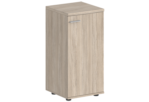 Шкаф низкий с задней стенкой HDF правый Индиго Вуд, цвет дуб светлый