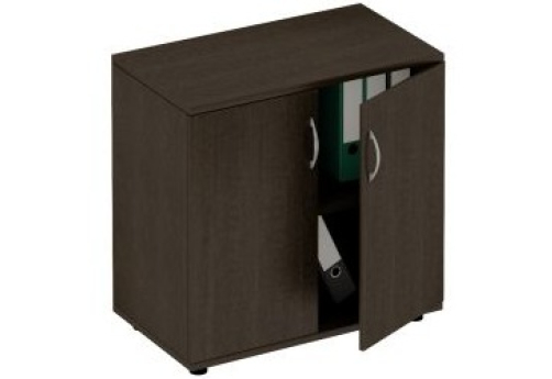 Шкаф для документов низкий закрытый Тарли, цвет венге