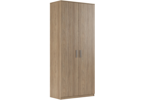 Гардероб с древесным фасадом, цвет вяз