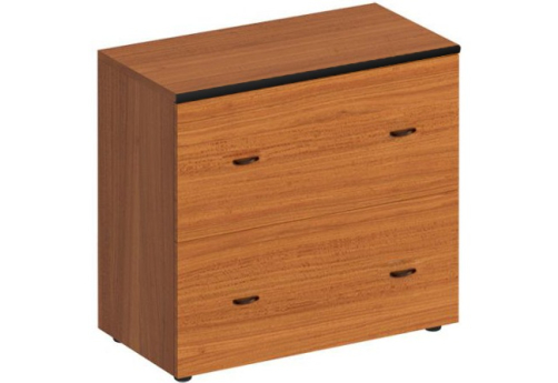 Шкаф для документов с ящиками низкий Линси, цвет орех