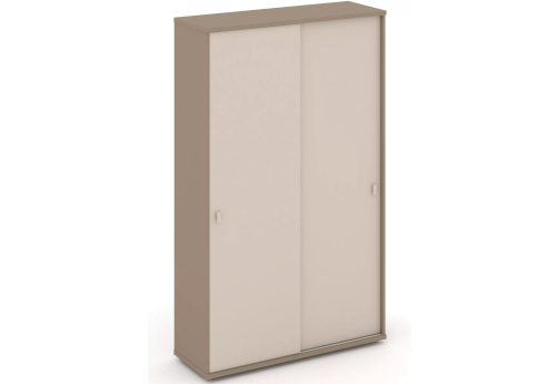 Шкаф-купе комбинированный, цвет латте + капучино