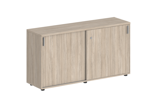 Шкаф-купе низкий с замком Индиго Вуд, цвет дуб светлый