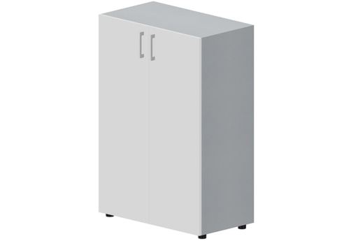 Шкаф средний закрытый Киви, цвет белый