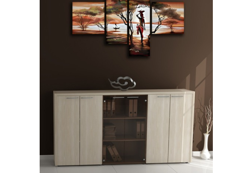 Группа шкафов Асти, цвет шамони светлый