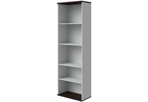 Стеллаж высокий, цвет тёмный дуб