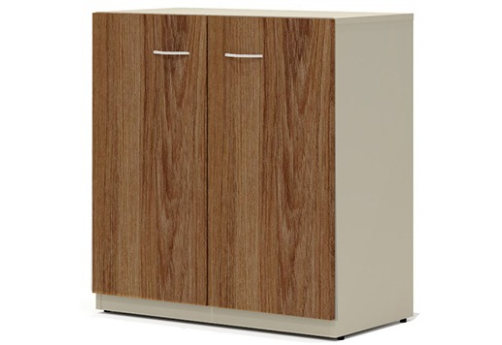 Шкаф низкий широкий Гардения Офис, цвет ред фокс