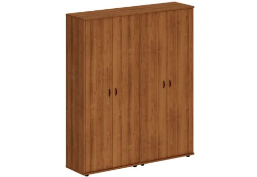 Шкаф комбинированный высокий (гардероб + гардероб) Мансберг, цвет орех