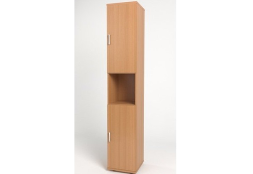 Шкаф высокий узкий с нишей, цвет бук
