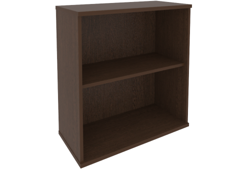 Стеллаж низкий открытый, цвет венге