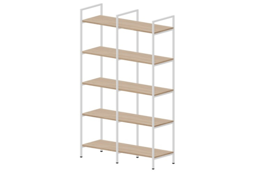 Стеллаж 2 секции Киви, цвет светлый дуб