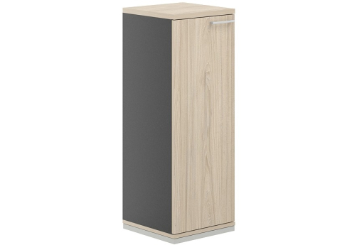 Шкаф левый 3 уровня Фламинго, цвет антрацит + акация