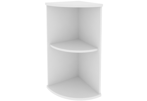 Стеллаж угловой, цвет белый