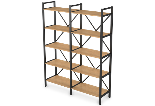 Стеллаж двойной, цвет романо