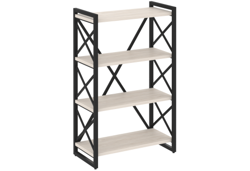 Стеллаж Европа, цвет денвер светлый + черный