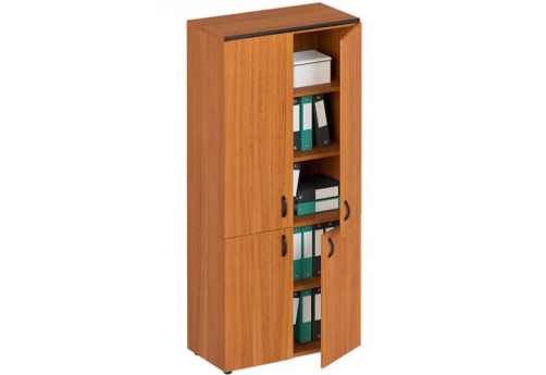 Шкаф для документов закрытый 4 двери Линси, цвет орех