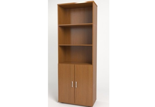 Шкаф высокий широкий (3 открытые полки), цвет орех