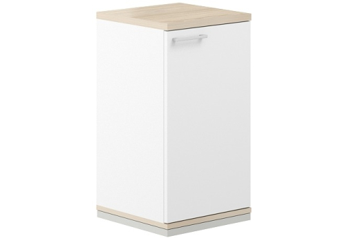 Шкаф правый 2 уровня Фламинго, цвет белый + акация