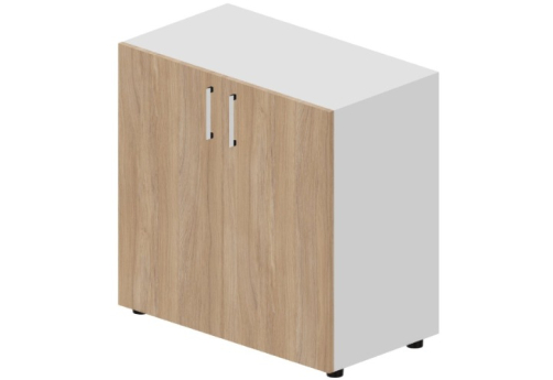 Шкаф низкий закрытый Кристо Директ, цвет светлый дуб