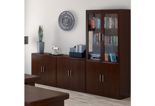 Группа шкафов Шафран, цвет темный орех