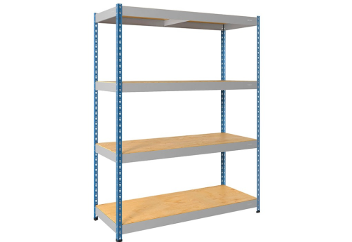 Стеллаж СФ1178, цвет серый + синий