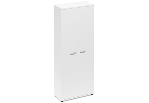 Шкаф высокий широкий (2 двери) Мира Нумо, цвет белый премиум