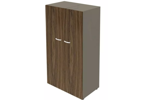 Гардероб средний с выдвижной штангой, цвет темный мокко