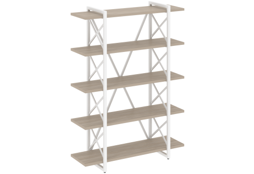 Стеллаж Европа, цвет дуб аттик + белый