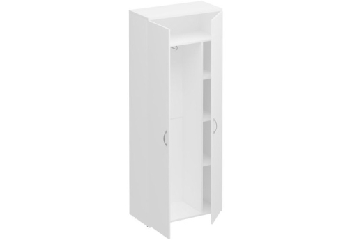 Шкаф для одежды с дополнением Прайм, цвет белый