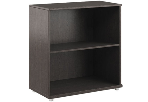 Стеллаж низкий, цвет тёмный дуб