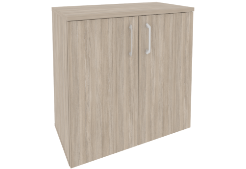 Шкаф низкий широкий закрытый, цвет дуб аттик