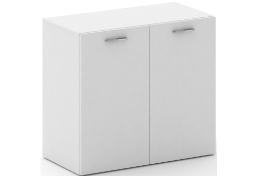 Шкаф широкий низкий Милтон, цвет белый бриллиант