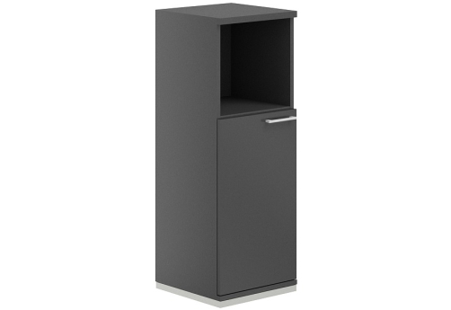 Шкаф левый 3 уровня с нишей Фламинго, цвет антрацит