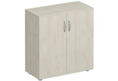 Шкаф для документов низкий закрытый Прайм, цвет шамони светлый