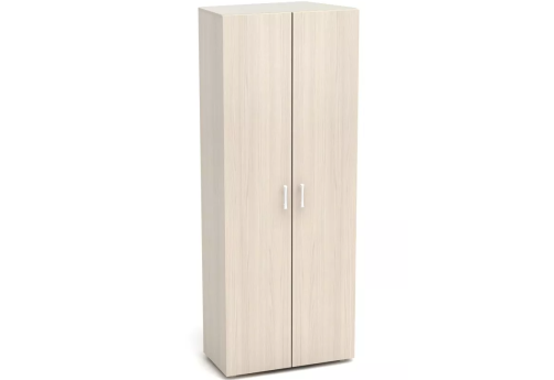 Шкаф высокий закрытый (2 двери), цвет дуб молочный