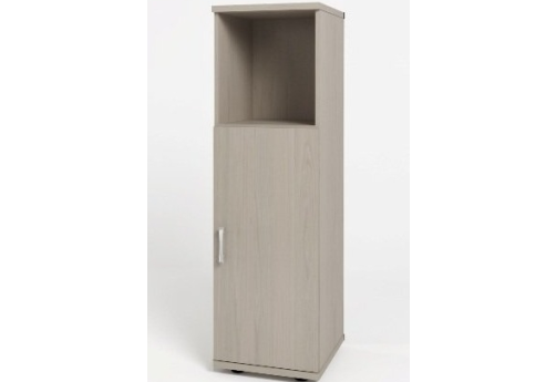 Шкаф средний узкий (1 открытая полка), цвет дуб молочный