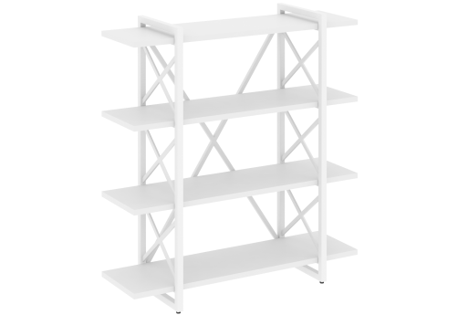 Стеллаж Европа, цвет белый бриллиант + белый