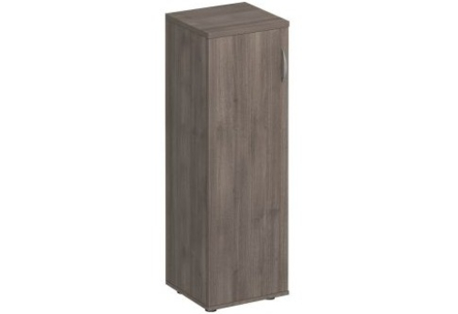 Шкаф для документов средний узкий закрытый Прайм, цвет шамони темный