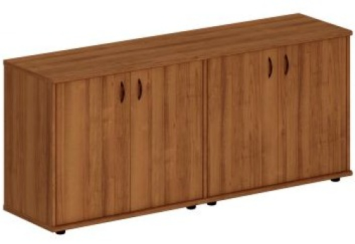 Шкаф комбинированный низкий (закрытый + закрытый) Мансберг, цвет орех