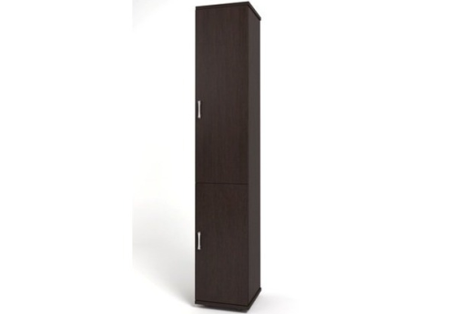 Шкаф высокий узкий (2 двери), цвет венге