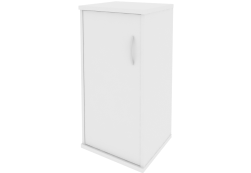 Шкаф низкий закрытый левый, цвет белый