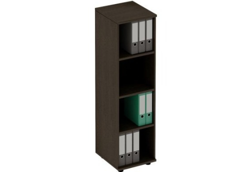 Стеллаж средний узкий Тарли, цвет венге