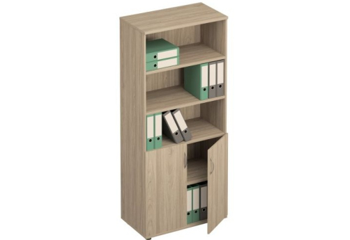 Шкаф для документов полузакрытый Тарли, цвет вяз светлый