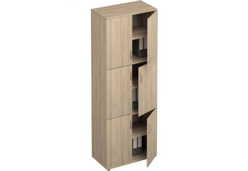 Шкаф для документов 6 дверей Тарли, цвет вяз светлый